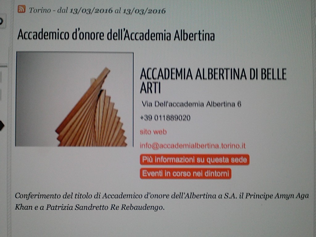 ACCADEMICO D`ONORE - ACCADEMIA ALBERTINA - TO (1)